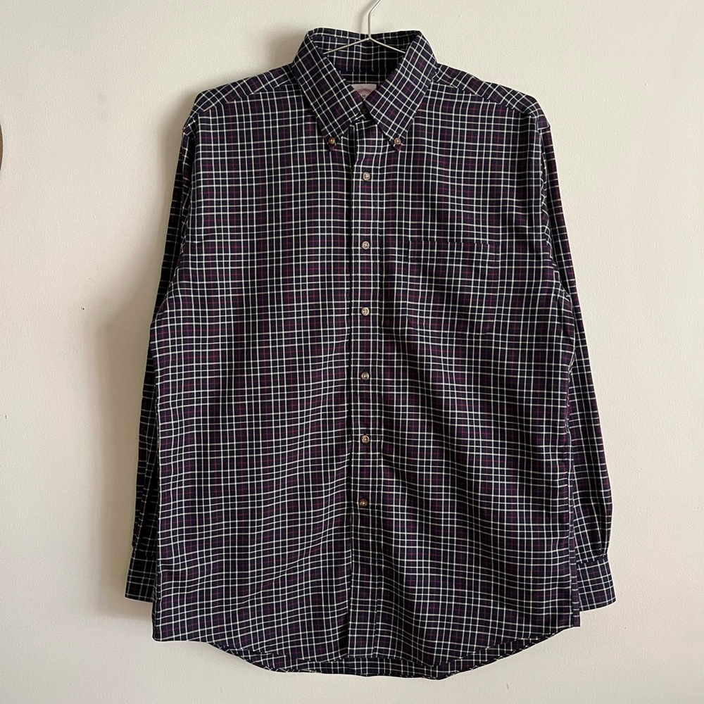 Brooks Brothers Checked Button Down Shirt - M